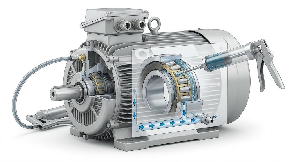 Re-greasing of Electric Motor Bearings
