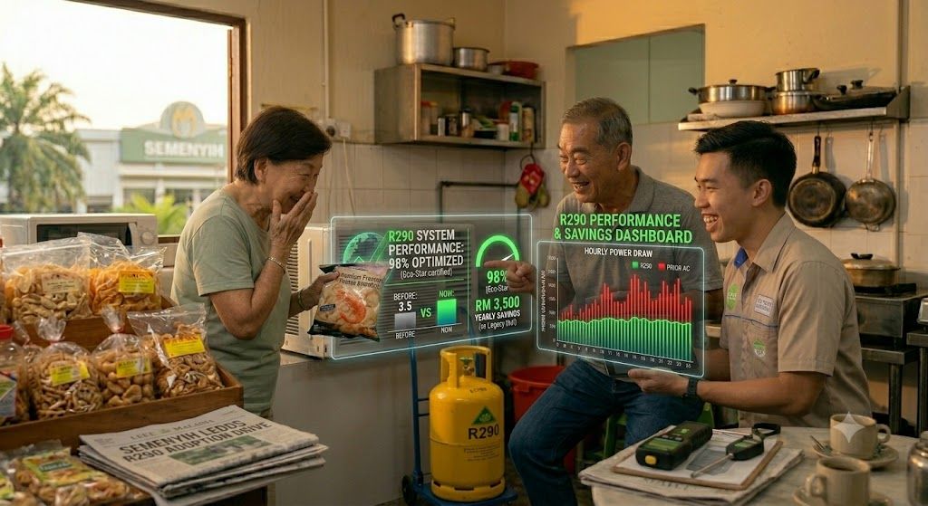 R290 system performance improvement