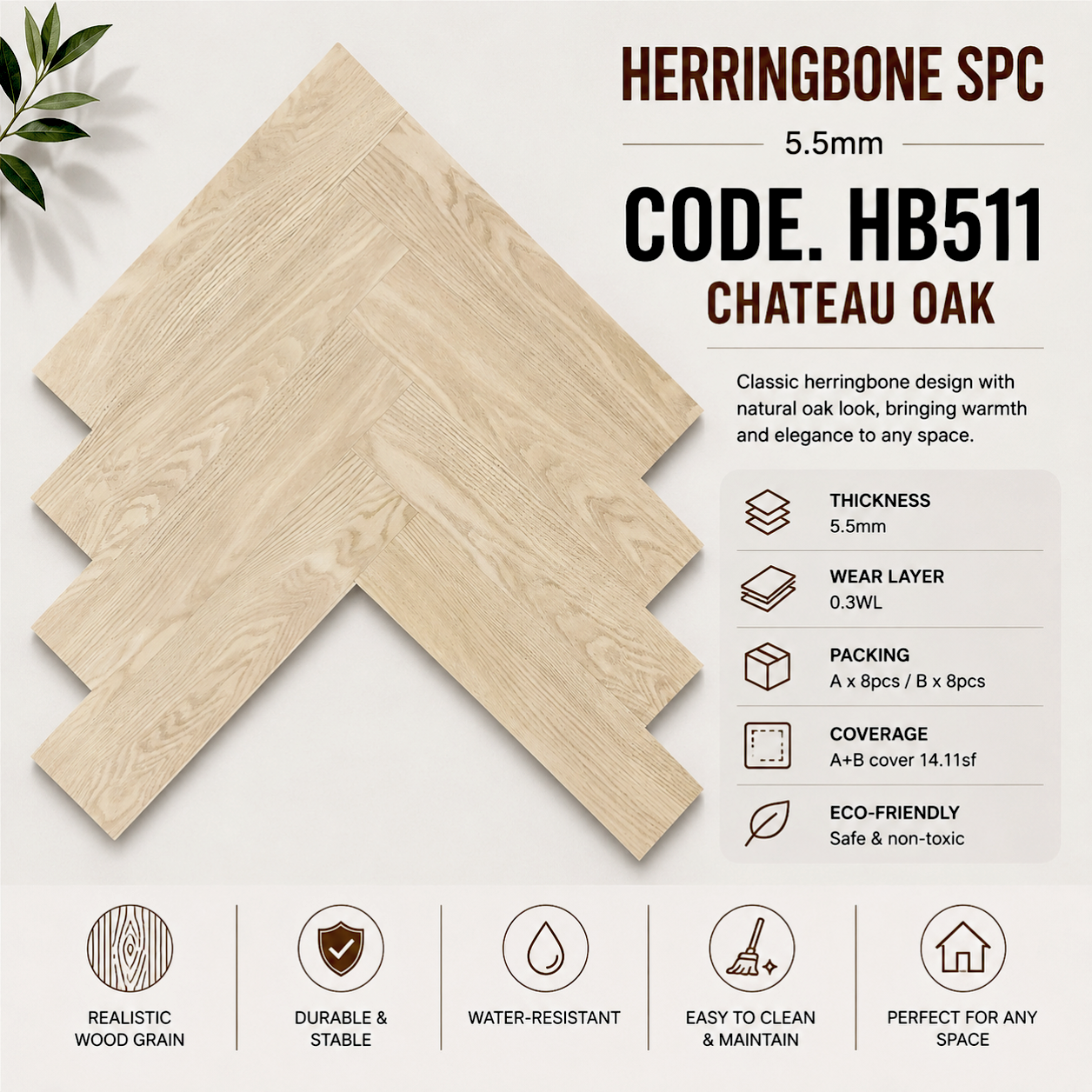 SPC HERRINGBONE HB511 5.5MM