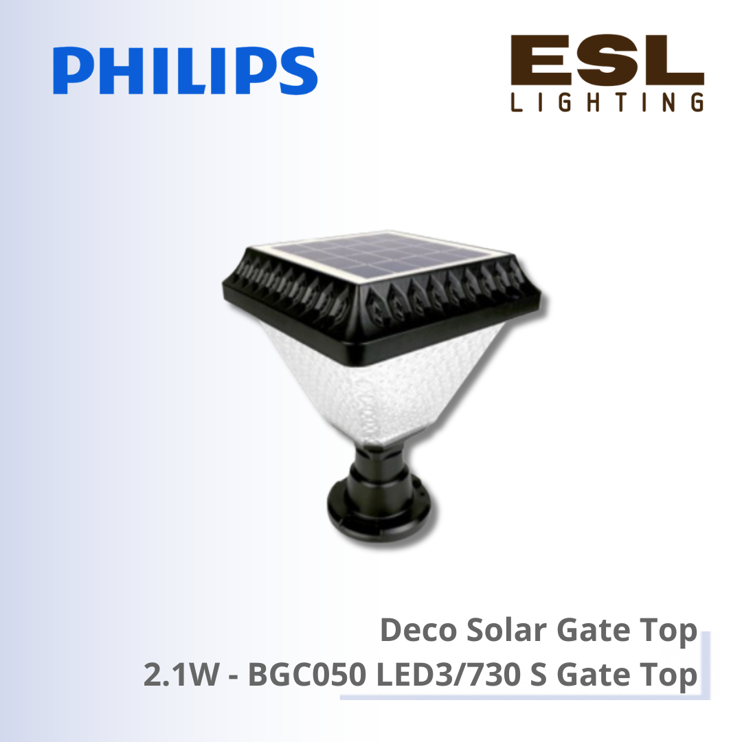 Philips Deco Solar Gate Top 2.1W - BGC050 LED3/730 S Gate Top IP65