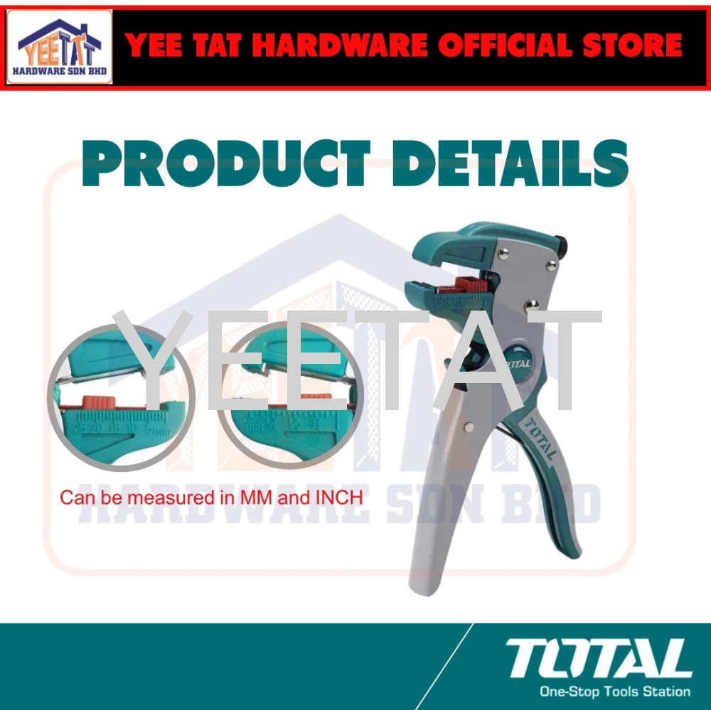 [ TOTAL ] THT15606 WIRE STRIPPER / WIRE CUTTER (0.5-6MM)