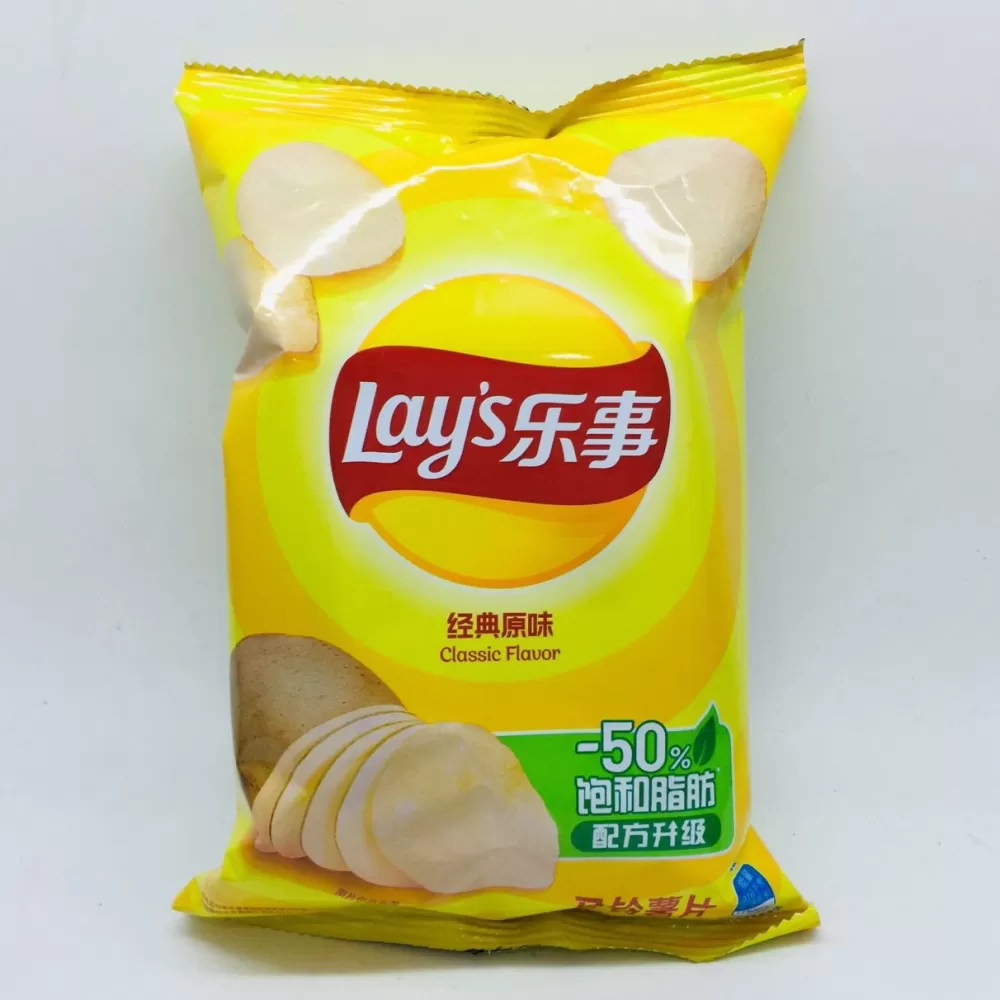 Lay's Classic Flavor Potato Chip樂事經典原味薯片40g