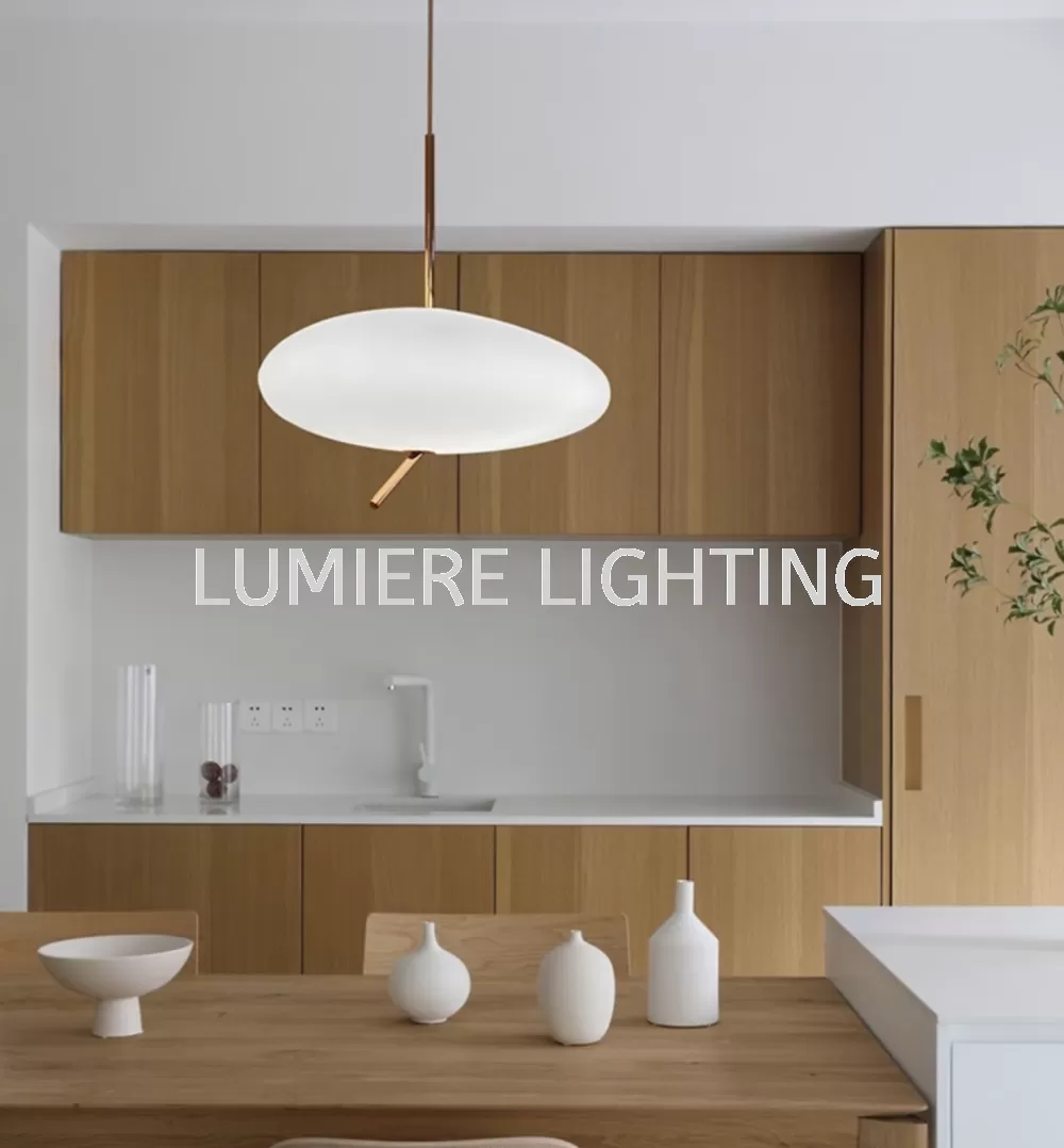 Post Modern Pebble Soft Touch Pendant Light