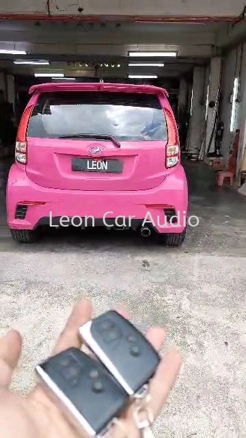 Perodua myvi icon lagi best PKE fully Keyless intelligent smart alarm system with Push start button and engine auto start