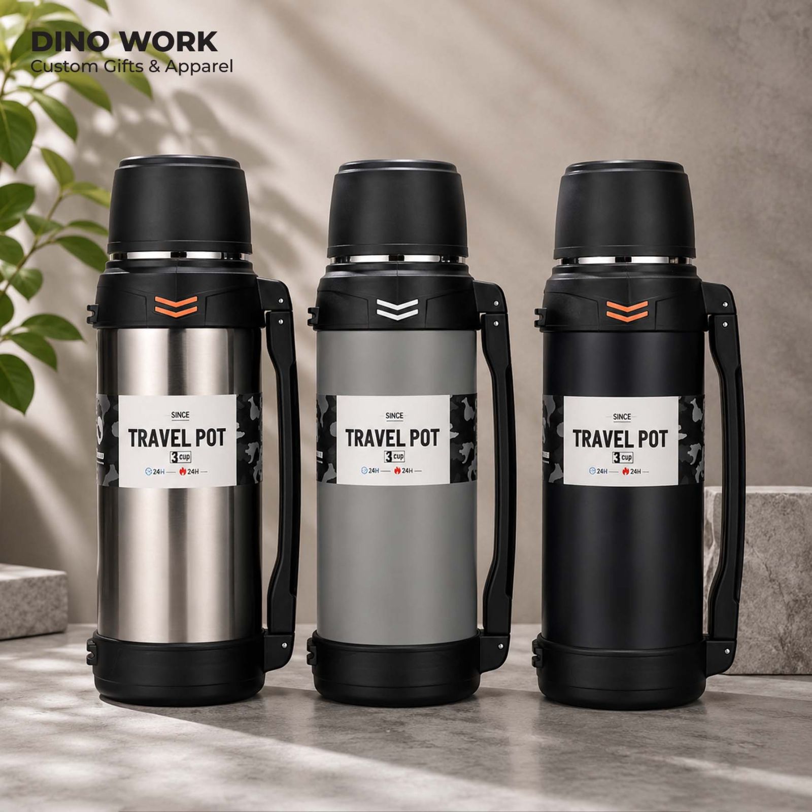 Premium Quality Stainless Steel Vacuum Flask 5889 (Keep Warm 24hrs)