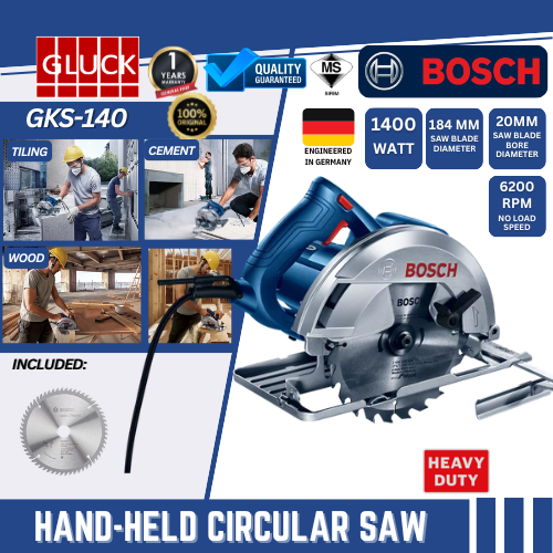 GKS140 BOSCH MACHINE CIRCULAR SAW GKS140 GKS 140 MESIN POTONG KAYU PAPAN