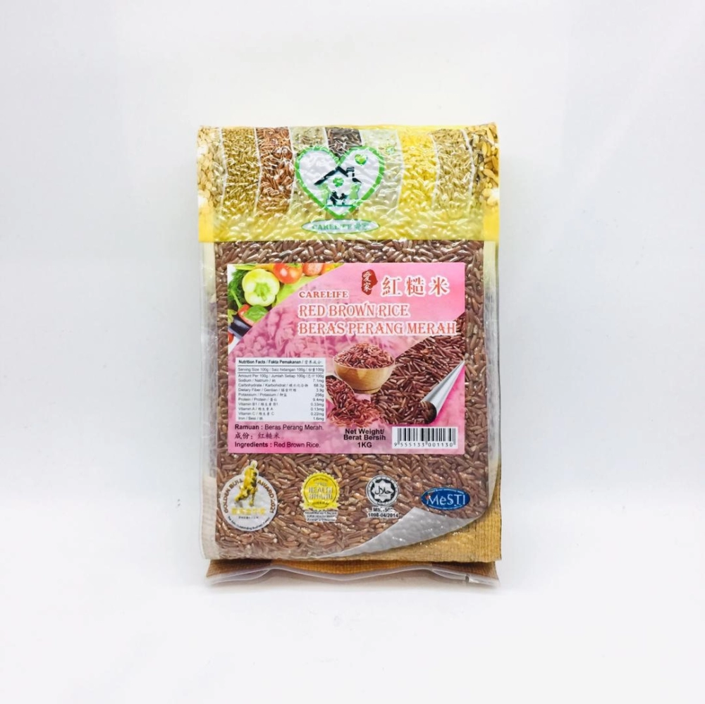 Carelife Organic Red Brown Rice 愛家有機紅糙米 1kg