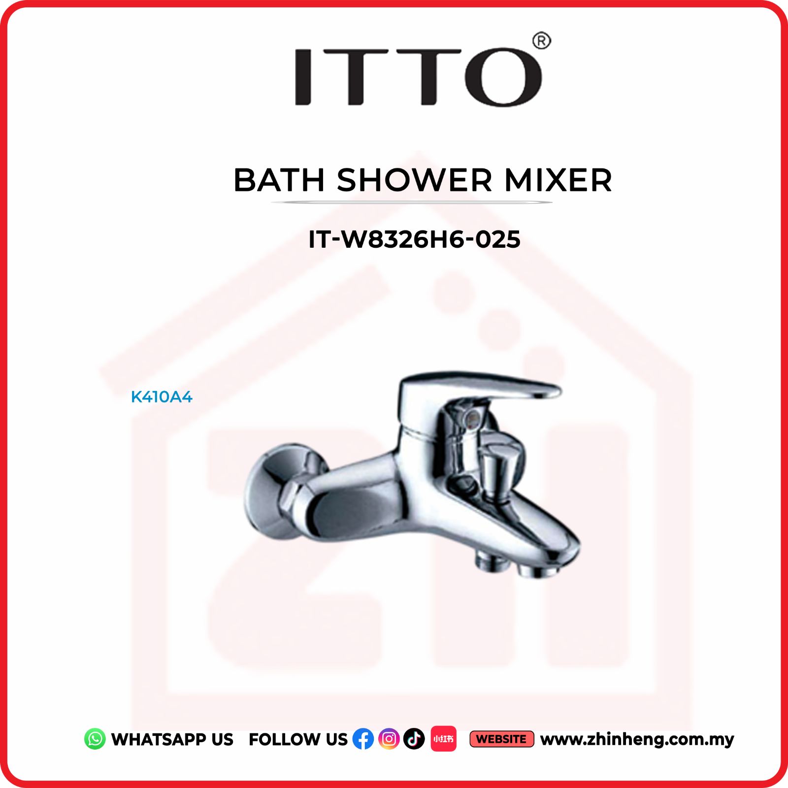 ITTO BATH SHOWER MIXER  IT-W8326H6-025