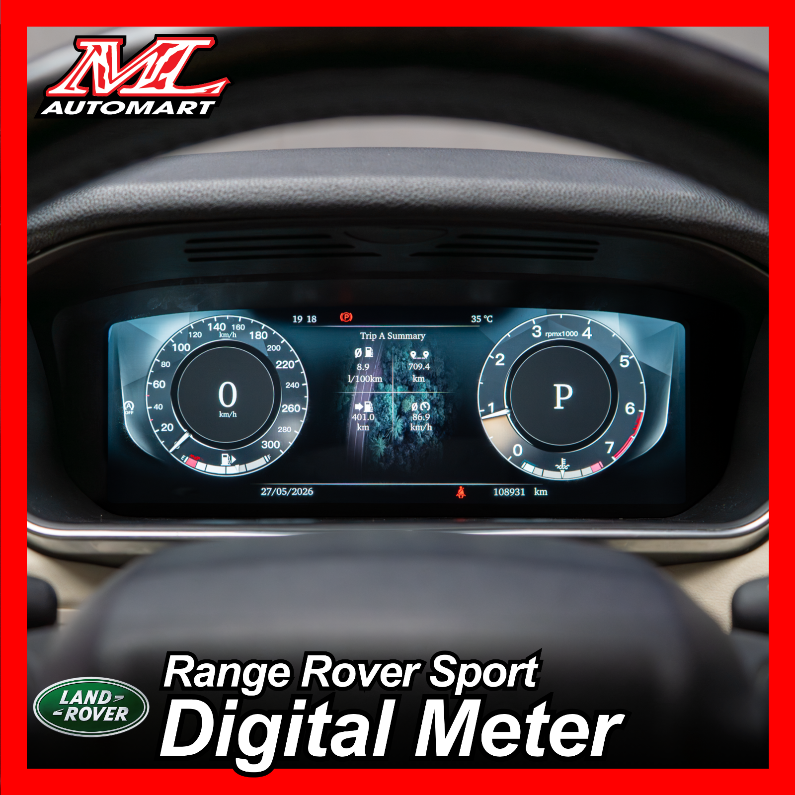Land Rover Range Rover Sport L494 Digital Meter