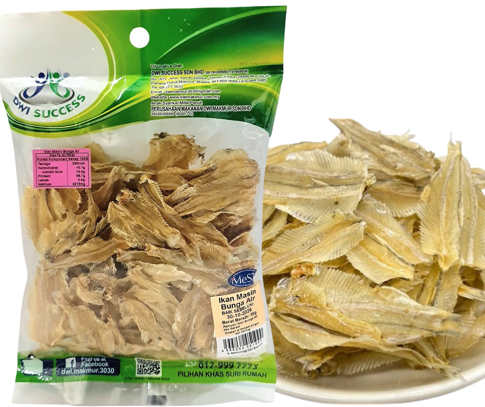 Ikan Masin Bunga Air 40G RM 5.50 X 5 Pack C.Dwi Success