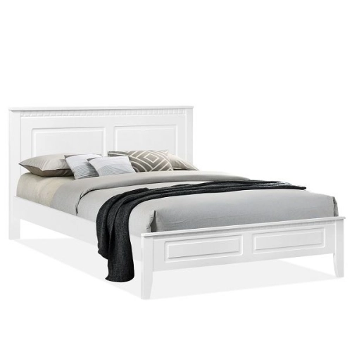 DARWIN 6′ King Wooden Bed White