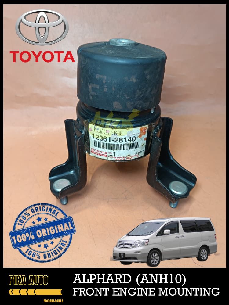 TOYOTA ALPHARD (ANH10) FRONT ENGINE MOUNT RUBBER GENUINE ORIGINAL!! 12361-281140