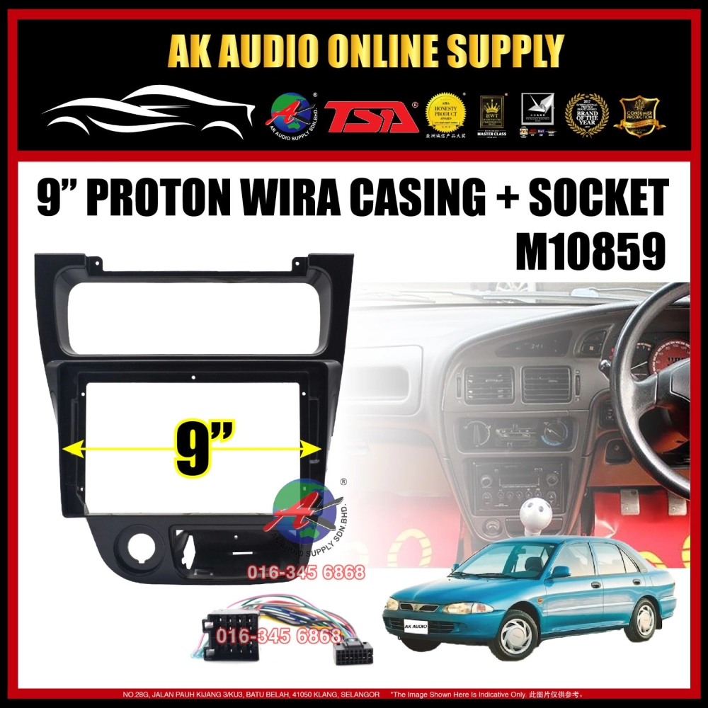Proton Wira 1993 - 2009 Android 9" inch Casing + Socket - M10859