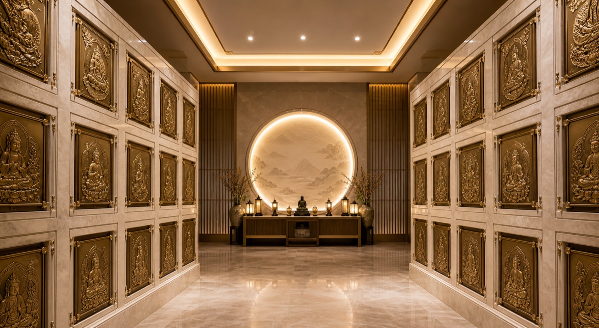 Custom Columbarium Niche Door Panel Design