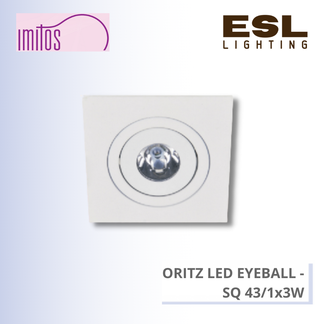 IMITOS ORITZ LED EYEBALL 1x3W - SQ 43/1x3W