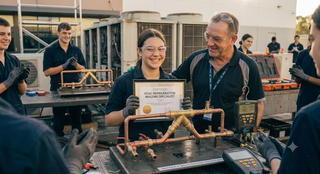 HVAC refrigeration brazing skills certification
