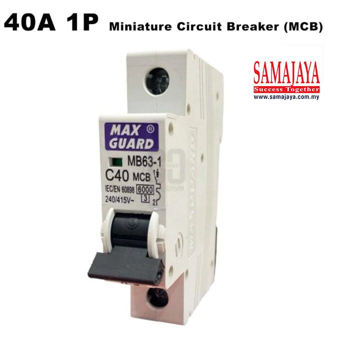 Maxguard 40A 1 Pole MCB