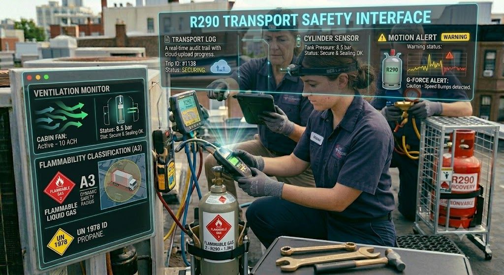 R290 refrigerant transportation safety