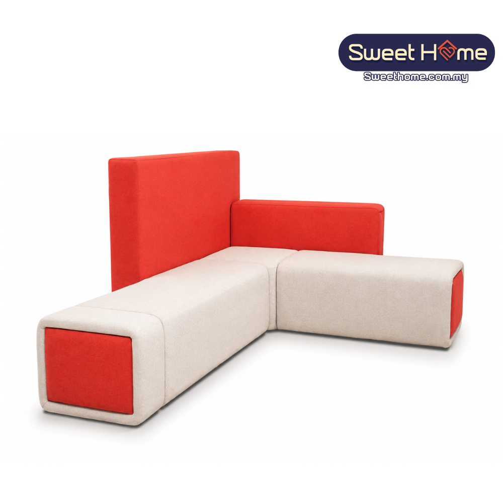 LAMPONE Office Lobby Sofa Corner Shape | Office Furniture