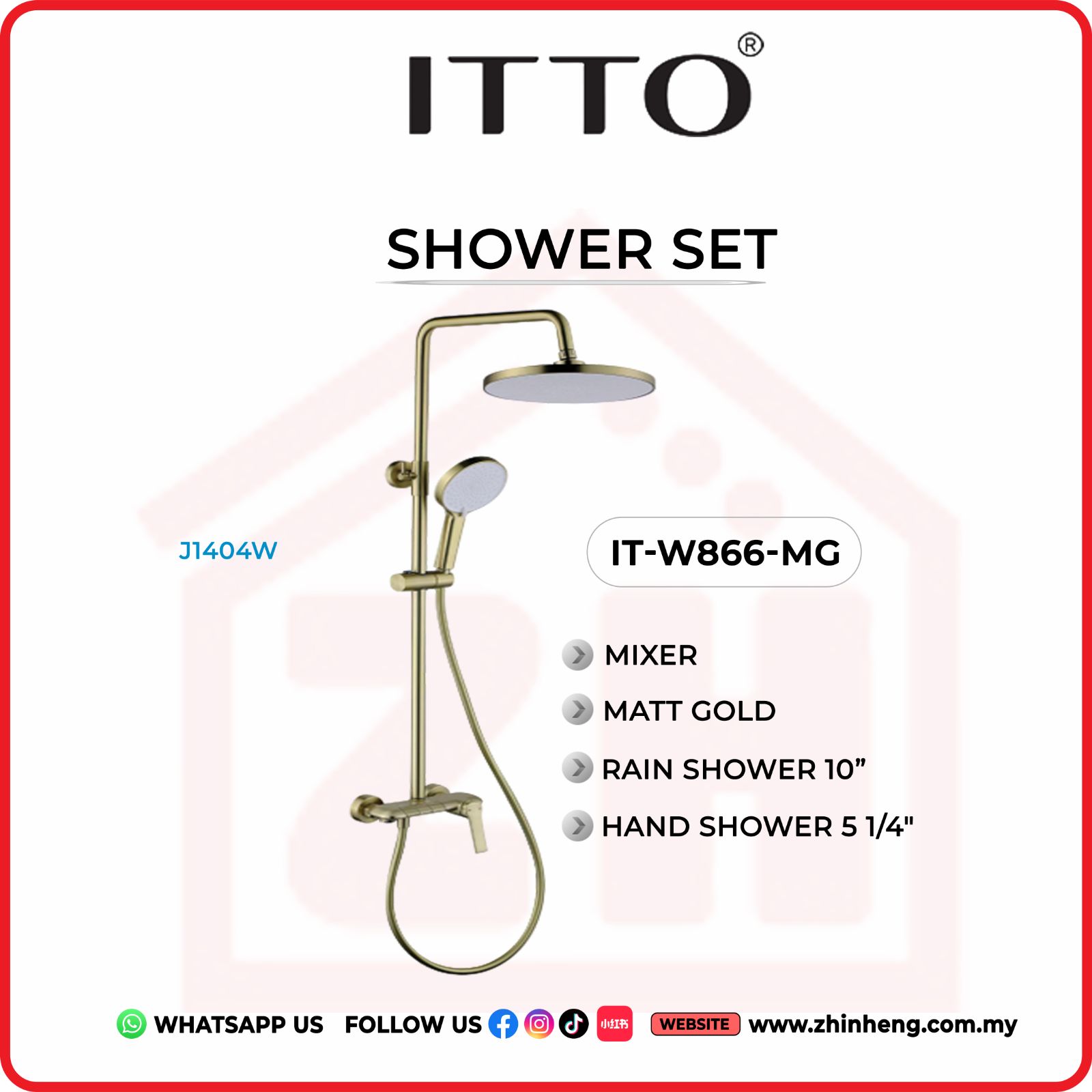 ITTO SHOWER SET  IT-W866-MG