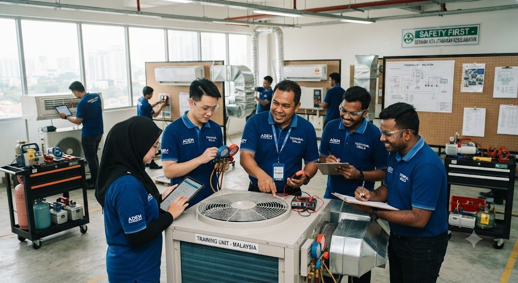 HVAC installation and commissioning workshop Malaysia