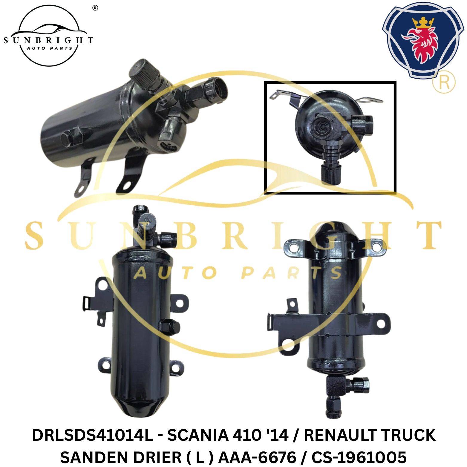 DRLSDS41014L - SCANIA 410 '14 / RENAULT TRUCK SANDEN DRIER ( L ) AAA-6676 / CS-1961005