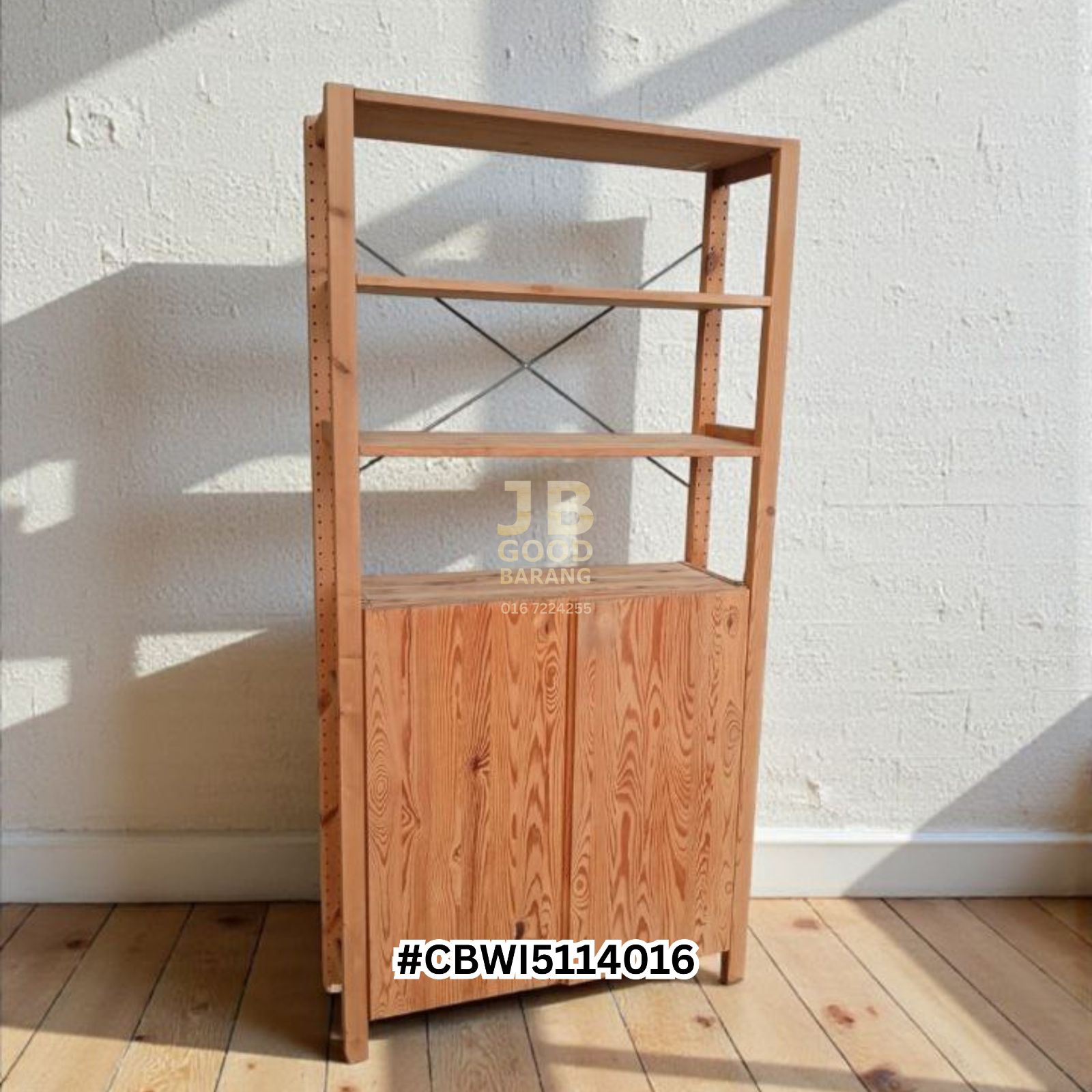 [SOLD] IKEA IVAR Cabinet with Swing Doors – Solid Pine Storage