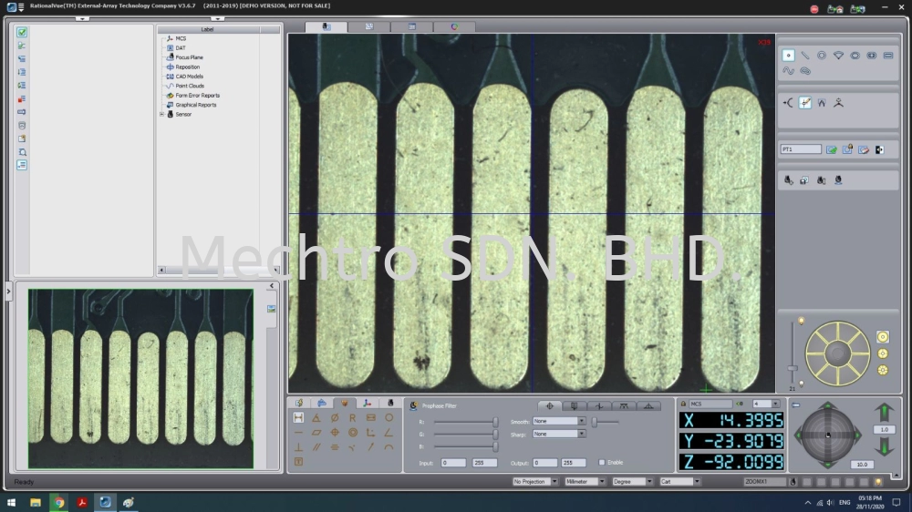 "OPTRONICS" CNC VIDEO MEASURING MACHINE, MODEL VH-6060H
