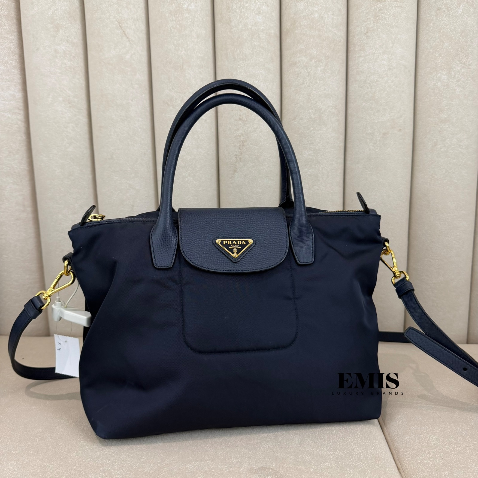 Prada Tessuto+Saffiano Crossbody Bag- 名牌二手包包