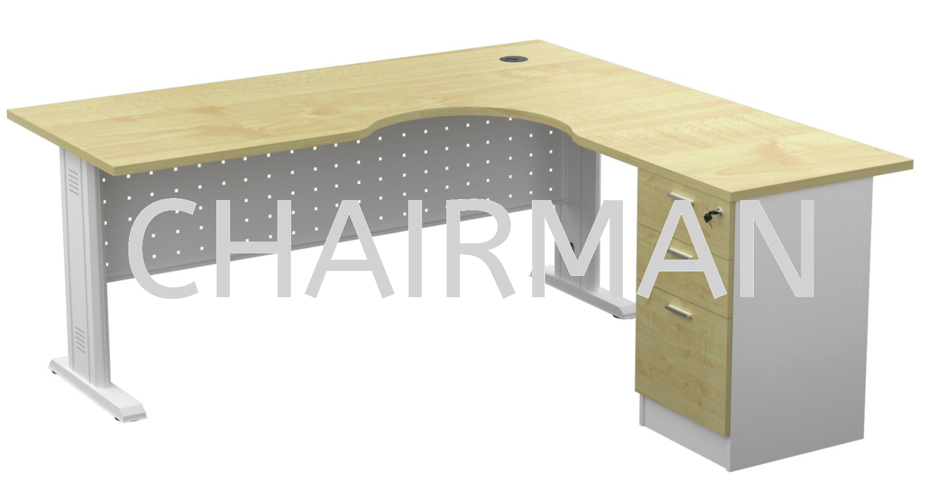 L-Shape Desk (Fixed Pedestal 2D1F)