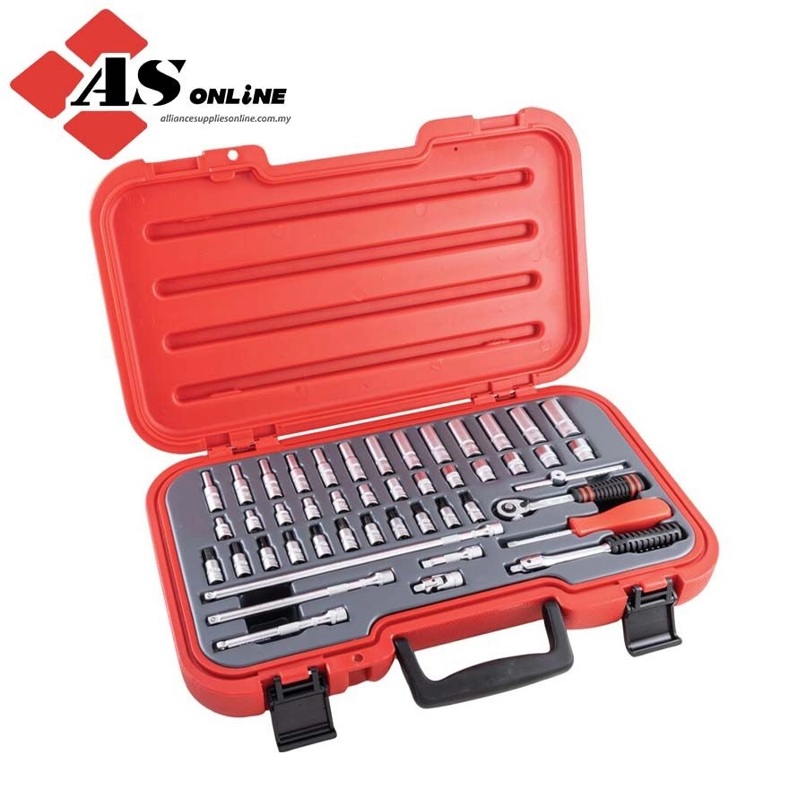 KENNEDY 1/4in. Socket Set, Metric, Set of 46 / Model: KEN5824897K