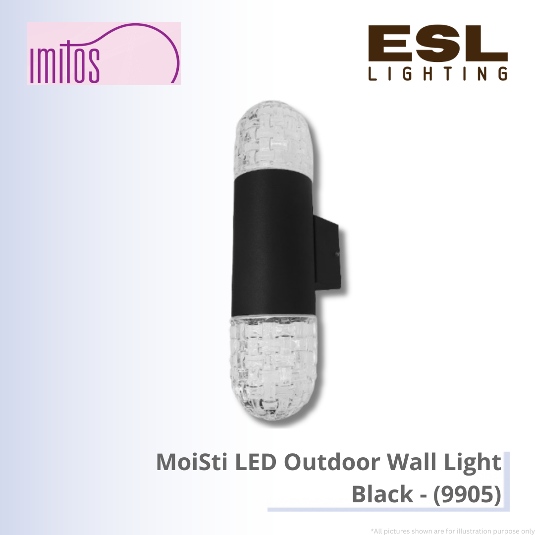 IMITOS MoiSti LED Outdoor Wall Light Black - 9905