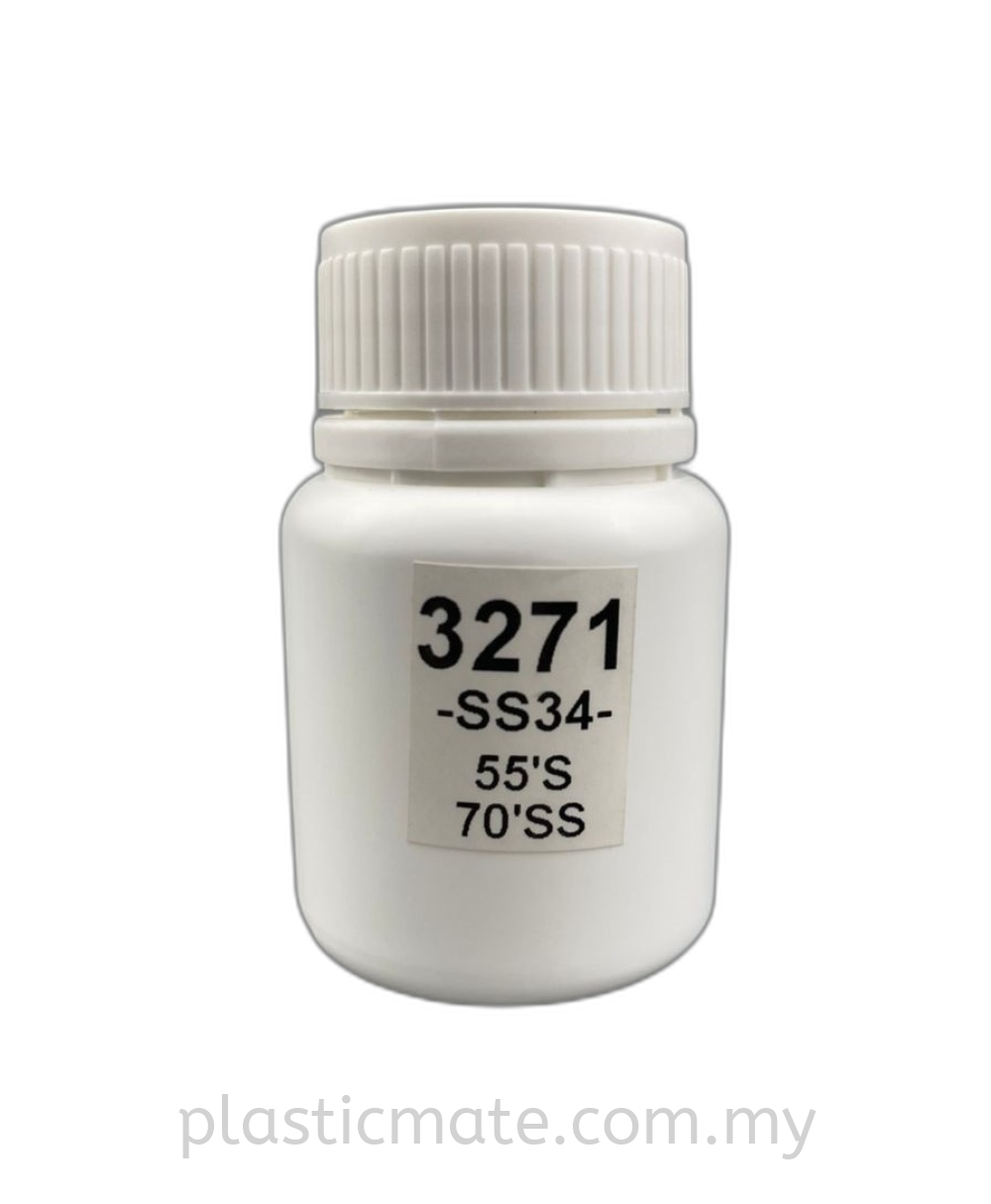90ml Pharmaceutical Capsule & Tablet Bottle : 3271