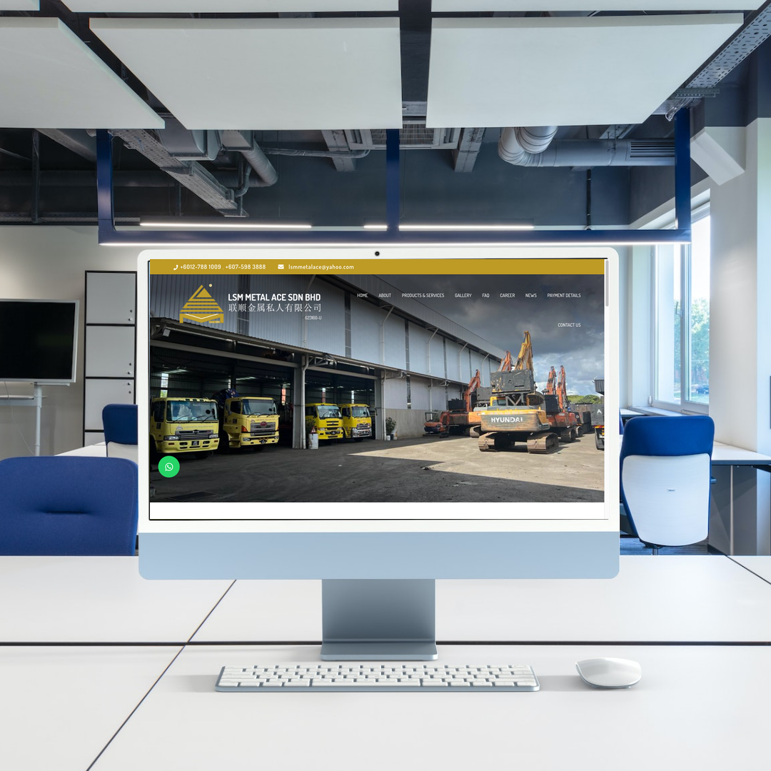 Scrap Metal Recycling Website Design & SEO | Johor