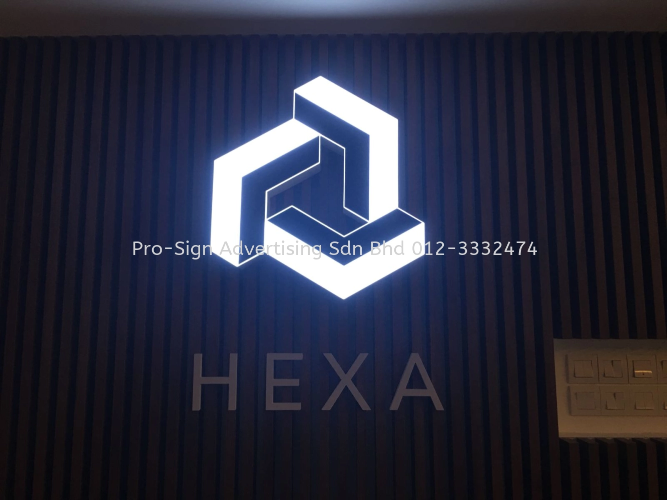 3D BOX UP LED FRONT LIT (HEXA HOTEL, KL, 2019)