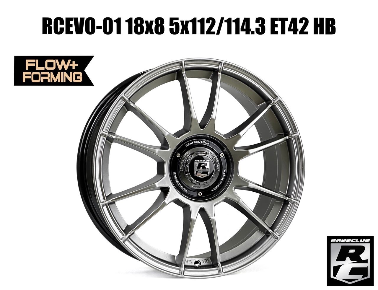 RCEVO-01 18x8 5x112/114.3 ET42 HB