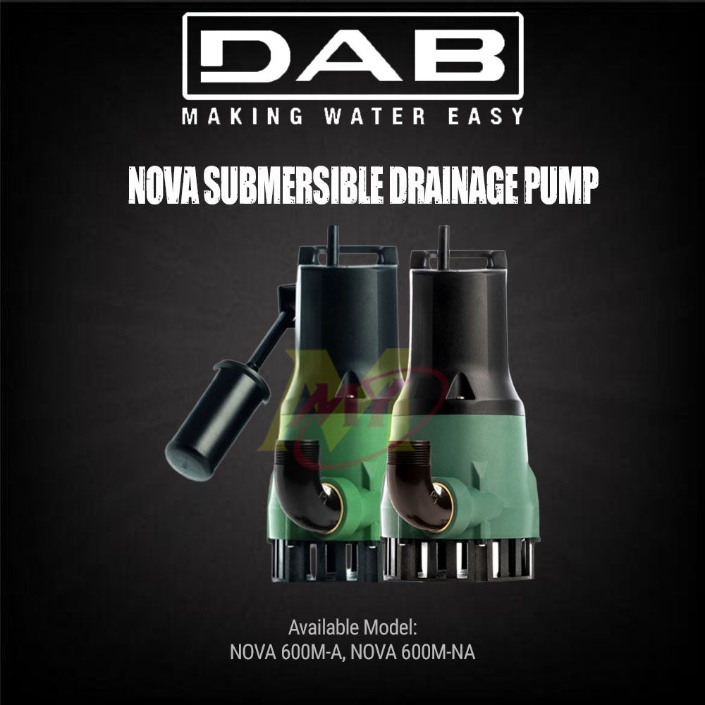 DAB NOVA 600M-A / NOVA 600M-NA Submersible Pump (Manual/Auto) 240V [Code: 3309/ 9489]