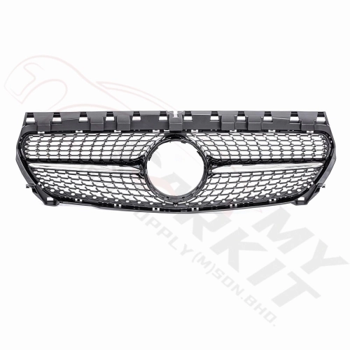 MERCEDES BENZ CLA W117 DIAMOND GRILLE BLACK CHROME