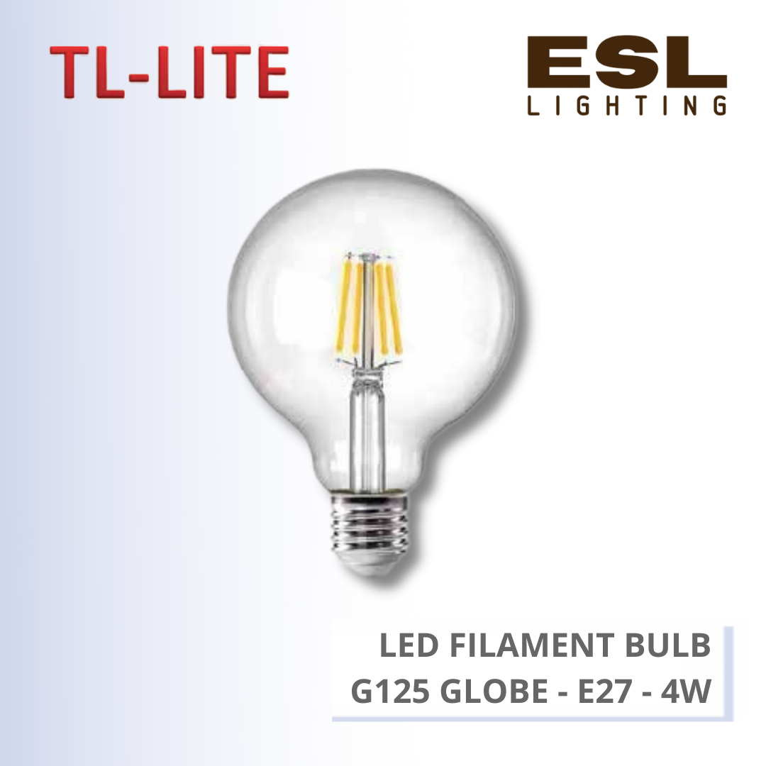 TL-LITE BULB - LED FILAMENT BULB - G125 GLOBE - E27 4W
