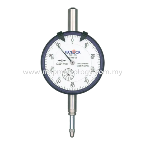 Teclock Dial Indicator,10/0.01mm  TM-110 (Standard Type)