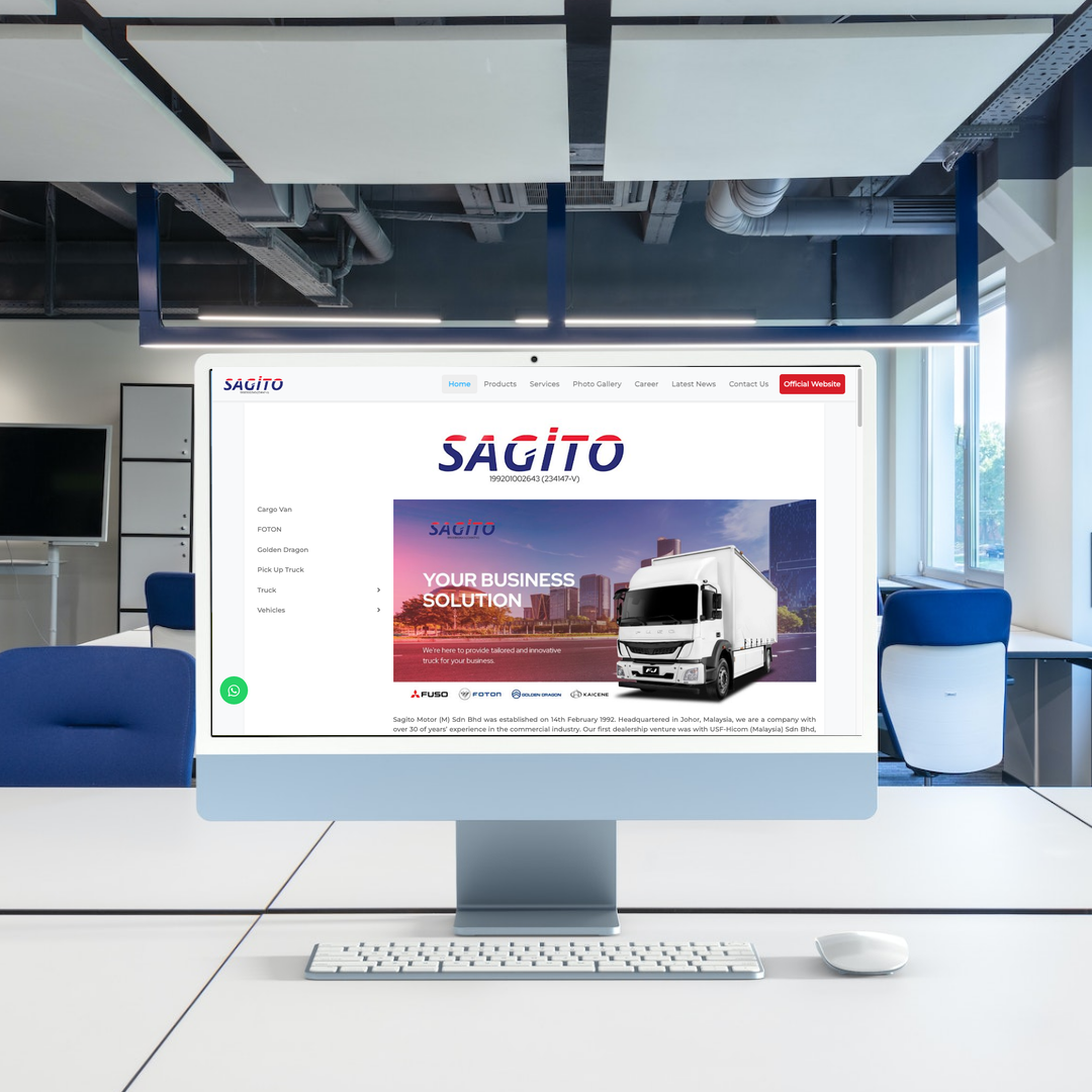 Commercial vehicle dealer and truck service provider Web Design | SEO | Digital Marketing | Johor