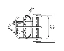 Oxygen & Gas Cylinder Trolleys (Dual Cylinders)