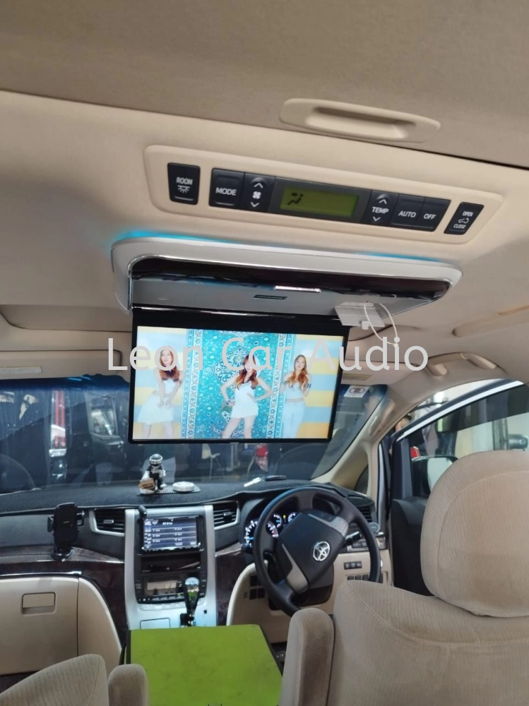 Toyota Vellfire Alphard anh20 14" fhd hdmi usb mp4 roof led monitor