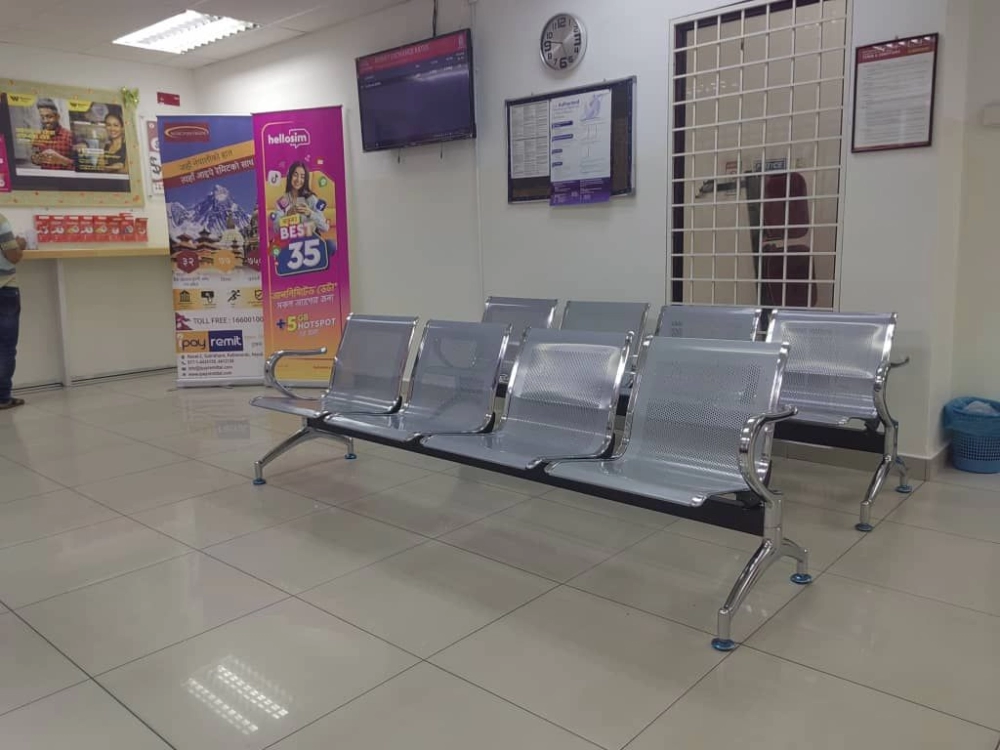 4 Seater Link Waiting Chair | Steel Link Chair | Kerusi Menunggu Visitor Pelanggan Klinik Hospita l Pust Pejabat | Deliver to Money Changer Centre In Selangor Seri Kembangan Klang Sungai Buloh | Meru | Puchong