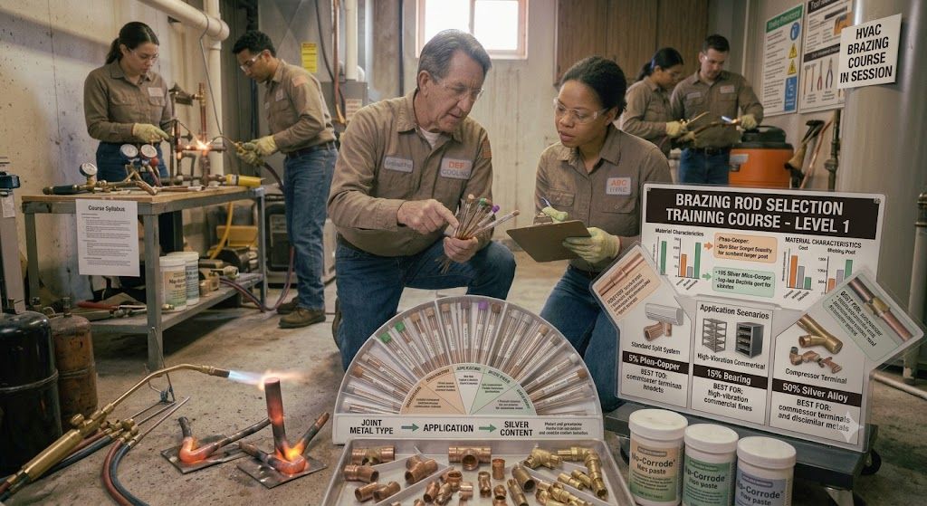 HVAC brazing rod selection training course