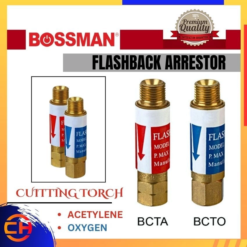 BOSSMAN FLASHBACK ARRESTOR BCTA / BCTO FOR CUTTING TORCH 