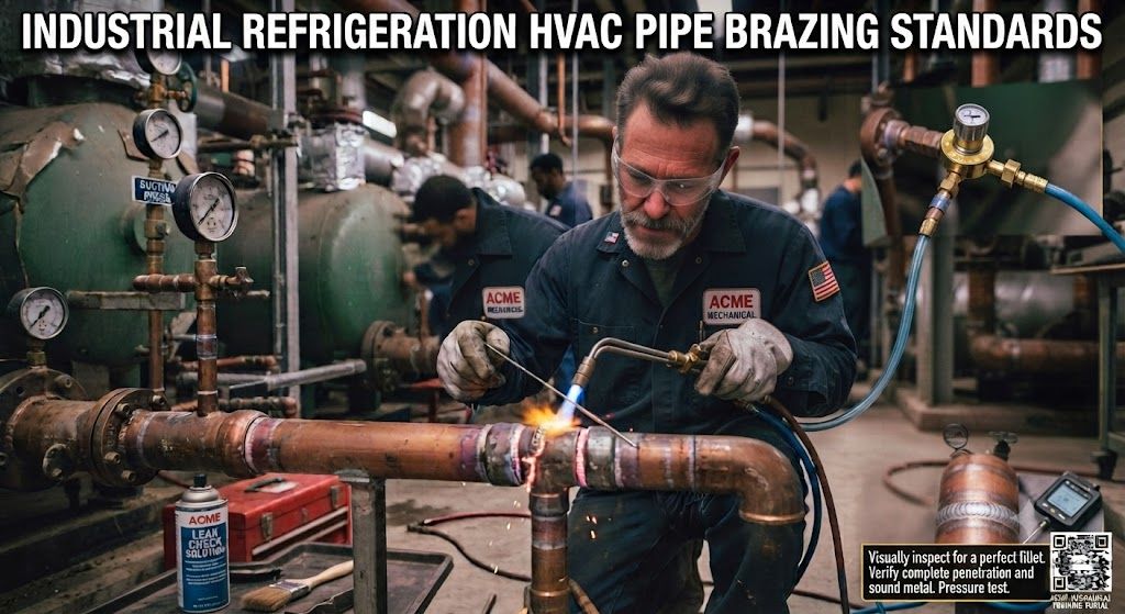 industrial refrigeration nitrogen purging brazing method