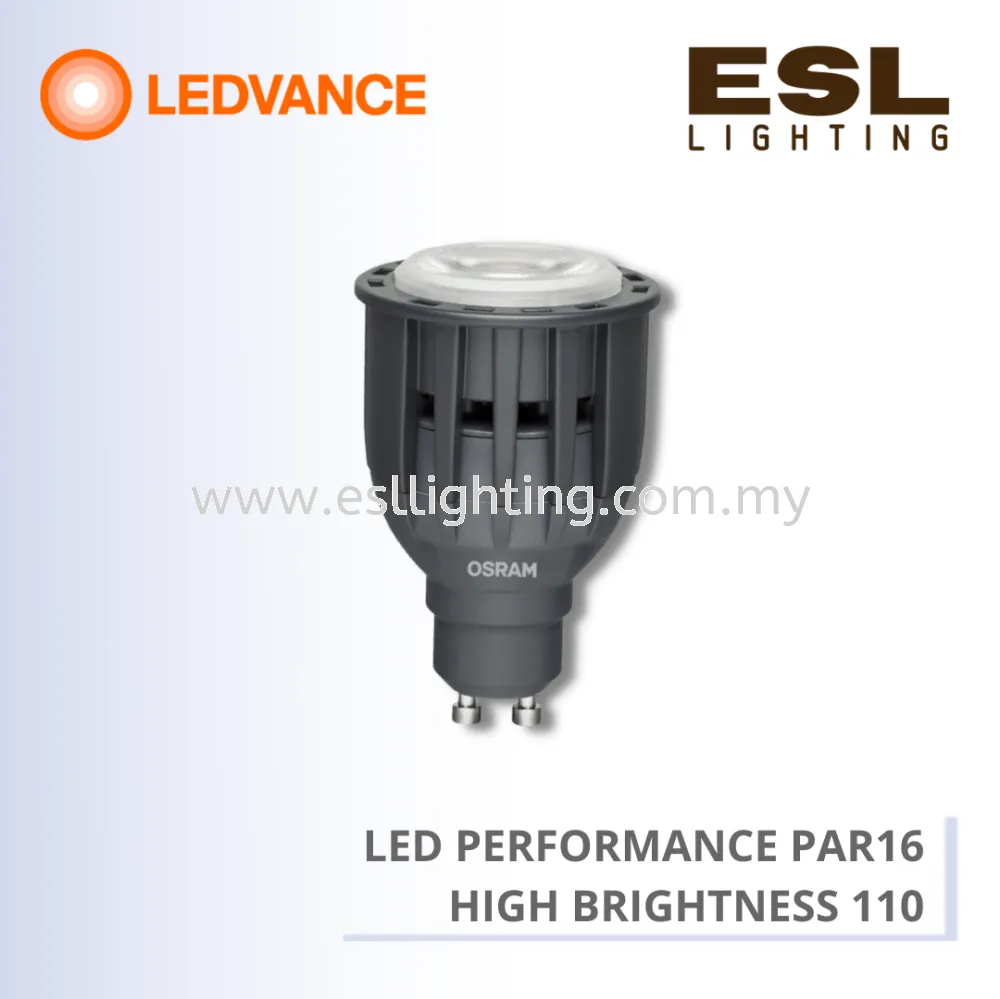 LEDVANCE LED PERFORMANCE PAR16 HIGH BRIGHTNESS GU10 10W