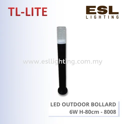 TL-LITE BOLLARD - LED OUTDOOR BOLLARD - 6W H-80CM - 8008