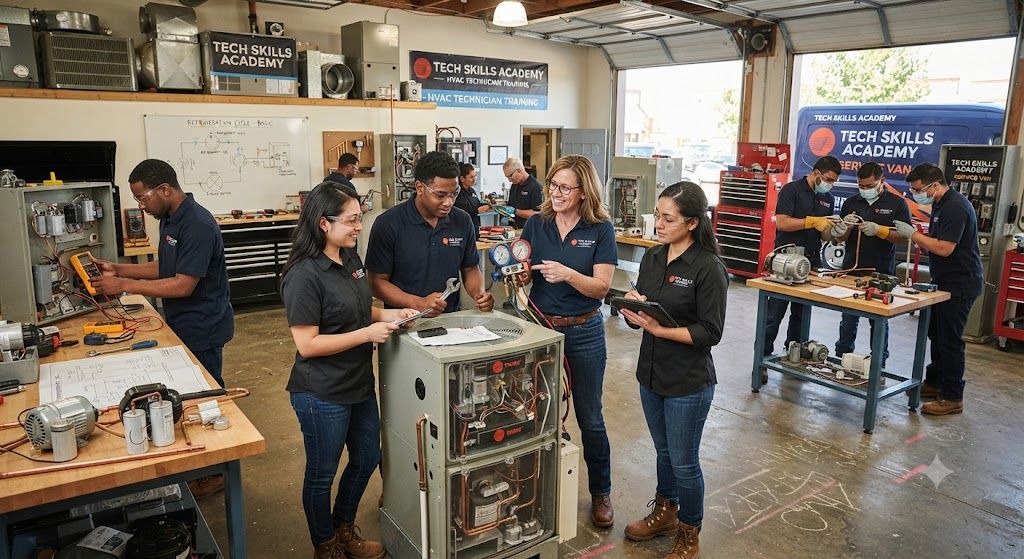 HVAC technician hands-on workshop coure